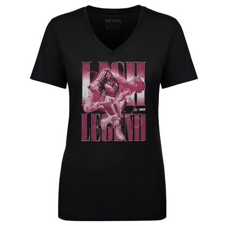 Lash Legend Vintage Women's WWE V-Neck T-Shirt