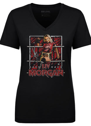 Liv Morgan Ropes Women's WWE V-Neck T-Shirt