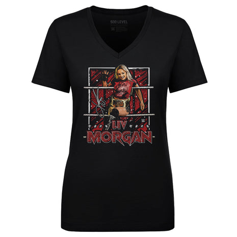 Liv Morgan Ropes Women's WWE V-Neck T-Shirt