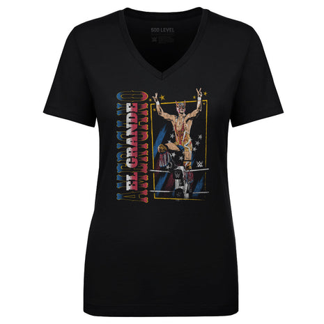 El Grande Americano Ropes Women's WWE V-Neck T-Shirt