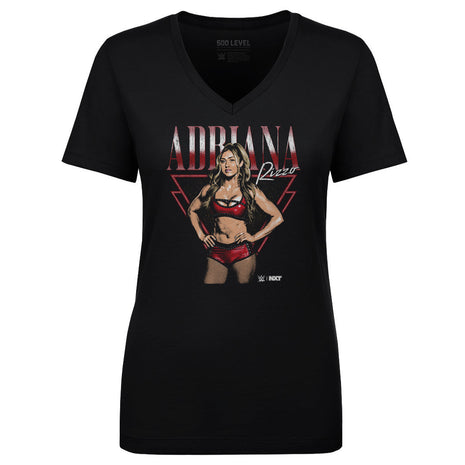 Adriana Rizzo Triangle Name Women's WWE V-Neck T-Shirt