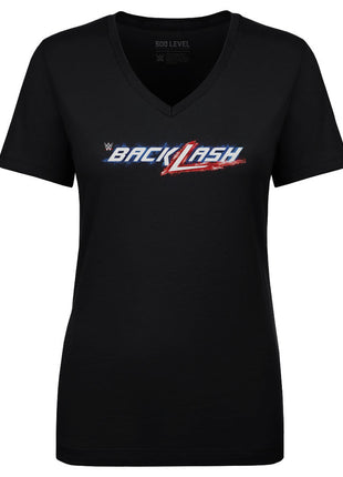 WWE Backlash 2018 Logo Women's WWE V-Neck T-Shirt