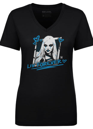 Liv Morgan Live Forever WWE Women's V-Neck T-Shirt