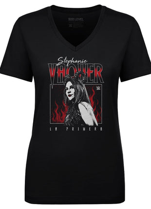 Stephanie Vaquer La Primera Flames Women's WWE V-Neck T-Shirt