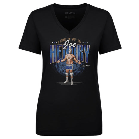 Joe Hendry WWE I Believe In Joe Women's WWE V-Neck T-Shirt