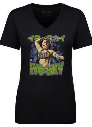 Iyo Sky Superstar Name Women's WWE V-Neck T-Shirt