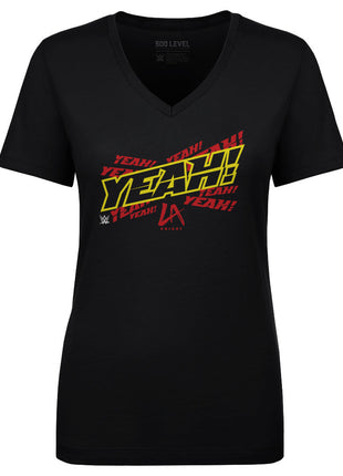 LA Knight Yeah Repeat WWE Women's V-Neck T-Shirt