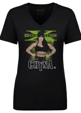 D-Generation X Chyna Pose Women's WWE V-Neck T-Shirt