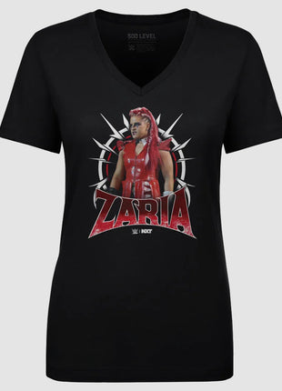 Zaria WWE Spikes Women's WWE V-Neck T-Shirt