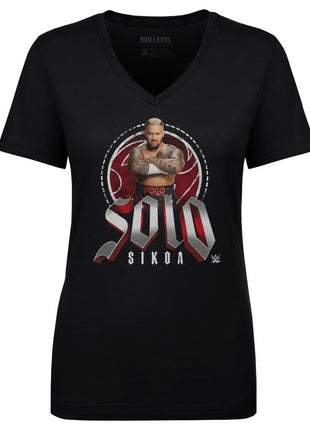 Solo Sikoa Tribal Women's WWE V-Neck T-Shirt