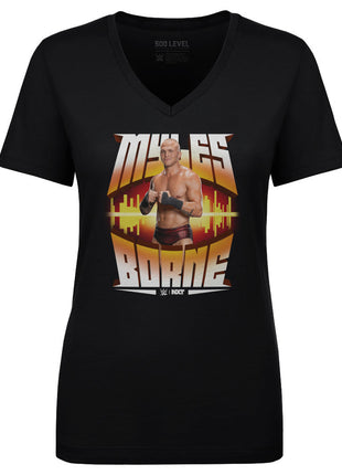 Myles Borne WWE Vibe Waves Women's WWE V-Neck T-Shirt