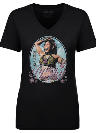 Iyo Sky Grunge Frame Women's WWE V-Neck T-Shirt