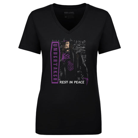 Undertaker Rest In Peace Women's WWE V-Neck T-Shirt