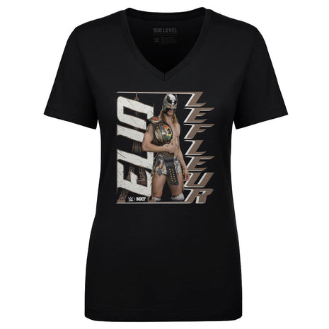 Elio LeFleur WWE Vertical Women's WWE V-Neck T-Shirt