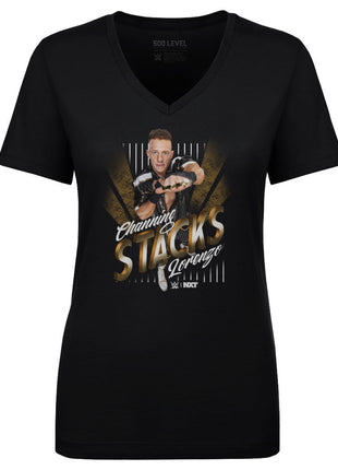 Channing Lorenzo WWE Stacks Women's WWE V-Neck T-Shirt