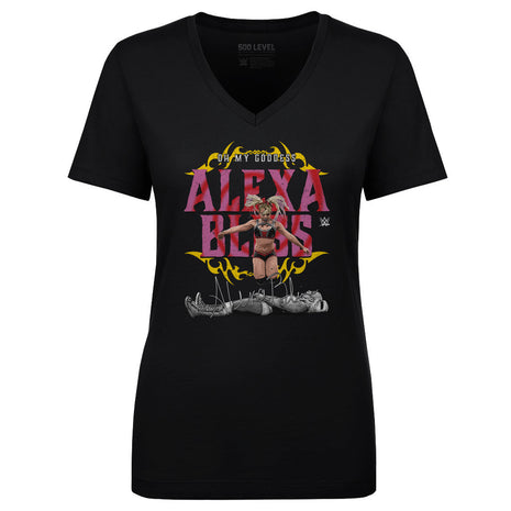 Alexa Bliss Oh My Goddess WWE Women's V-Neck T-Shirt
