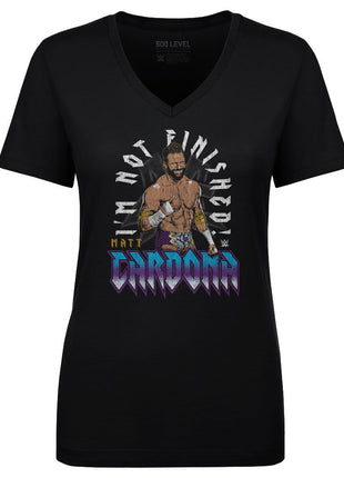 Matt Cardona WWE I'm Not Finished Women's WWE V-Neck T-Shirt