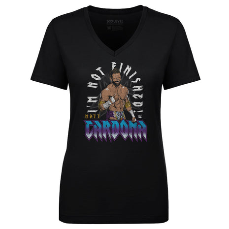 Matt Cardona WWE I'm Not Finished Women's WWE V-Neck T-Shirt