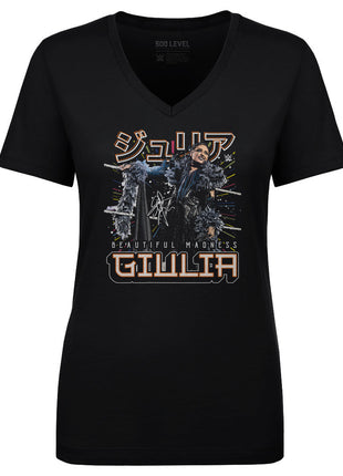 Giulia Futuristic Women's WWE V-Neck T-Shirt