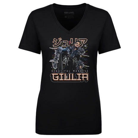 Giulia Futuristic Women's WWE V-Neck T-Shirt