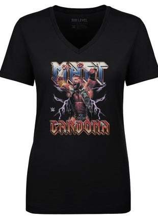 Matt Cardona WWE Lightning Women's WWE V-Neck T-Shirt