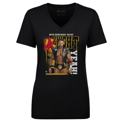 LA Knight With Everybody Sayin Women's WWE V-Neck T-Shirt