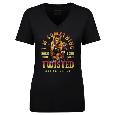 Alexa Bliss Something Twisted WWE Women's V-Neck T-Shirt
