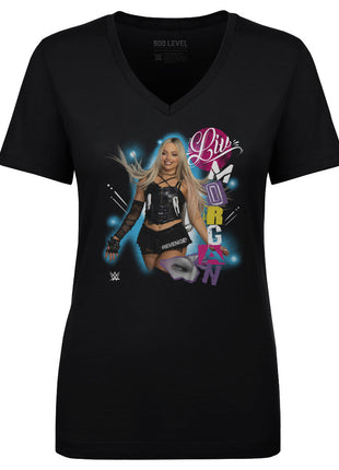 Liv Morgan WWE Cutout Name Women's WWE V-Neck T-Shirt