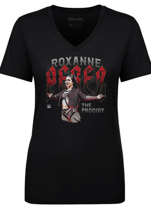 Roxanne Perez Rockstar Women's WWE V-Neck T-Shirt