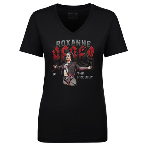 Roxanne Perez Rockstar Women's WWE V-Neck T-Shirt