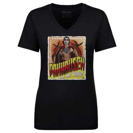 Danhausen WWE You Are Cursed Women's WWE V-Neck T-Shirt