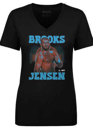 Brooks Jensen WWE Pose Women's WWE V-Neck T-Shirt