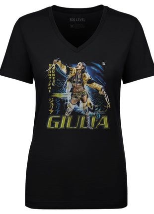 Giulia Grunge Women's WWE V-Neck T-Shirt