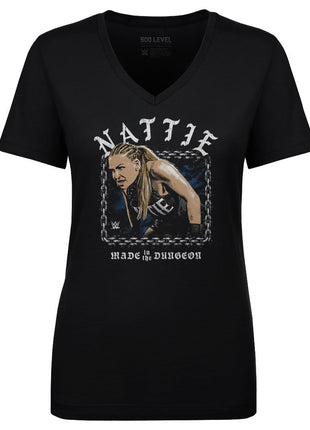 Nattie Made In The Dungeon Women's WWE V-Neck T-Shirt