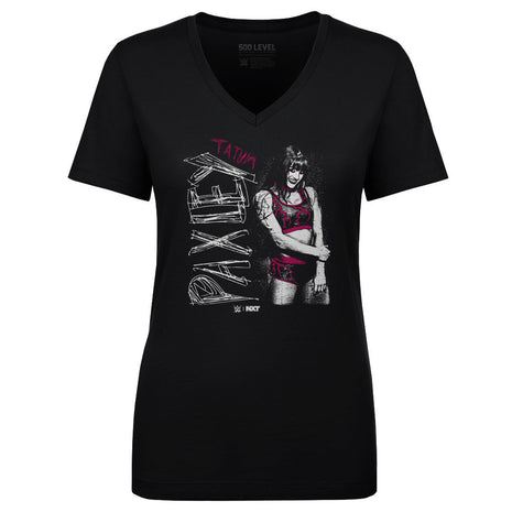 Tatum Paxley Scratch Name Women's WWE V-Neck T-Shirt