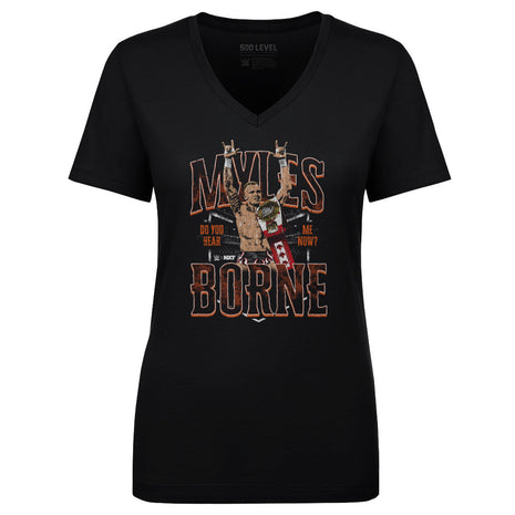 Myles Borne WWE Do You Hear Me Now Women's WWE V-Neck T-Shirt