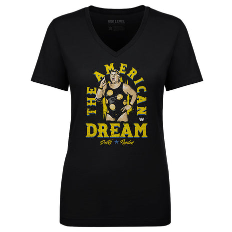 Dusty Rhodes Polka Dots Women's WWE V-Neck T-Shirt