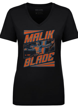 Malik Blade WWE Pose Women's WWE V-Neck T-Shirt