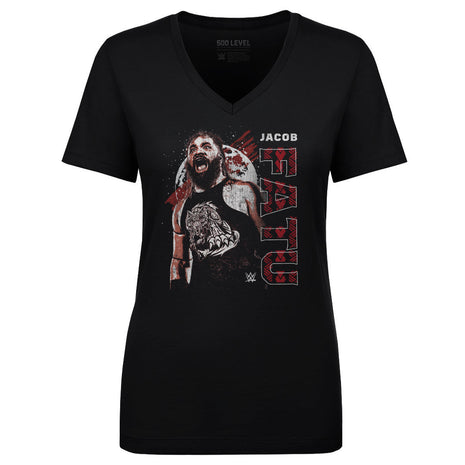 Jacob Fatu Scream Gritty Women's WWE V-Neck T-Shirt