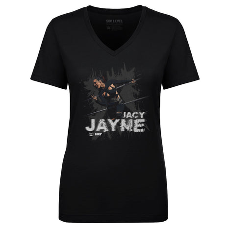 Jacy Jayne WWE Ropes Women's WWE V-Neck T-Shirt