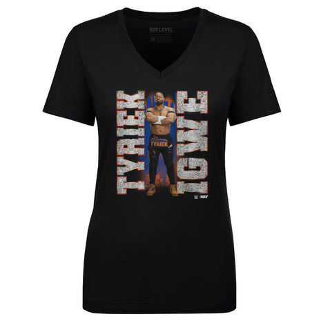 Tyriek Igwe WWE Vertical Name Women's WWE V-Neck T-Shirt
