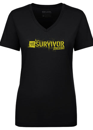WWE Survivor Series 2009 Logo Women's WWE V-Neck T-Shirt
