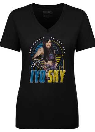 Iyo Sky The Genius Of The Sky Women's WWE V-Neck T-Shirt