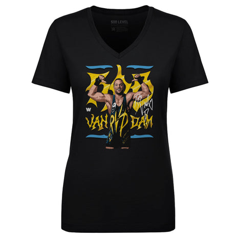Rob Van Dam Pose WWE Women's V-Neck T-Shirt