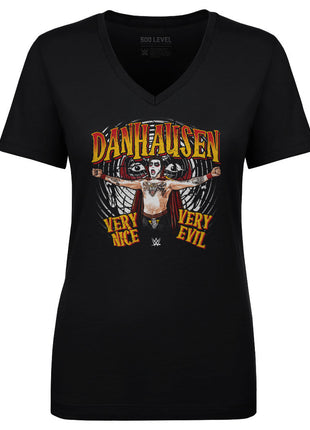 Danhausen WWE Very Nice Very Evil Women's WWE V-Neck T-Shirt