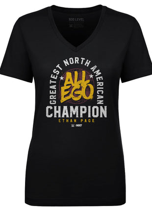 Ethan Page Greatest North American Champion Women's WWE V-Neck T-Shirt