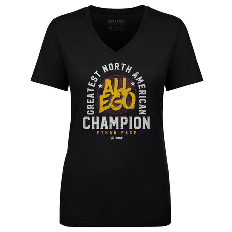 Ethan Page Greatest North American Champion Women's WWE V-Neck T-Shirt