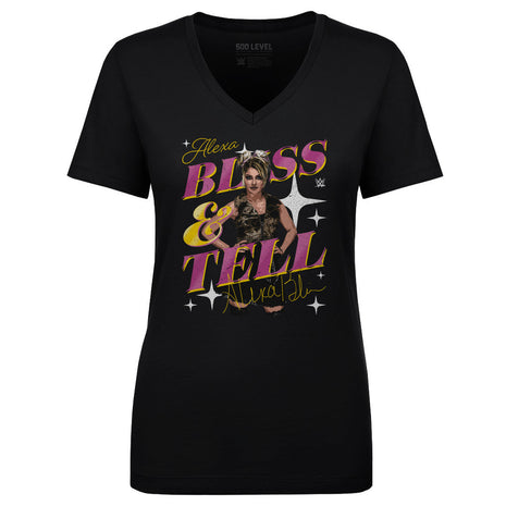 Alexa Bliss Bliss & Tell WWE Women's V-Neck T-Shirt