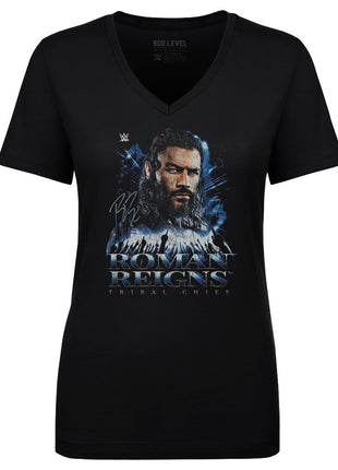 Roman Reigns Grunge Women's WWE V-Neck T-Shirt