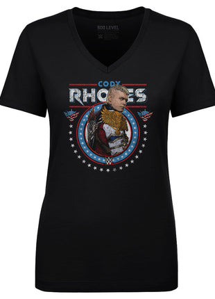 Cody Rhodes Gritty WWE Women's V-Neck T-Shirt
